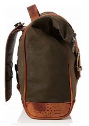 Afbeeldingen van Vintage zadeltas rechts bruin met universele afstandhouders Custom Acces - 8 ltr