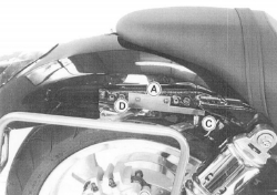 Afbeeldingen van Kofferrek chroom Hepco&Becker Suzuki VZ1600 '04-/ M1600 Intruder