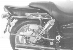 Afbeeldingen van Kofferrek chroom Hepco&Becker Suzuki VZ1600 '04-/ M1600 Intruder