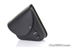 Afbeeldingen van Barcelona zadeltas zwart links Custom Acces - 10 ltr