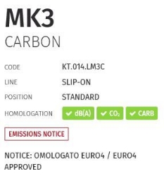 Afbeeldingen van MIVV MK3 carbon KTM 1290 Superduke '14-19