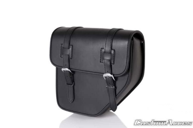 Afbeeldingen van Ibiza zadeltas zwart rechts Custom Acces - 11 ltr