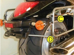 Afbeeldingen van Kofferrek chroom Hepco&Becker Suzuki M1800R Intruder '06-