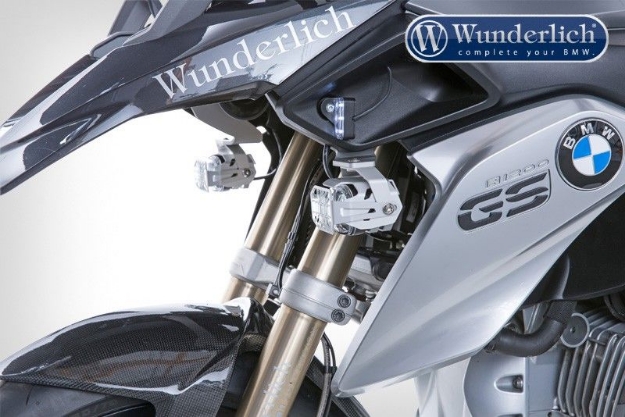 Afbeeldingen van Protective grate for auxiliary Microflooter headlights diverse BMW modellen - silver Wunderlich