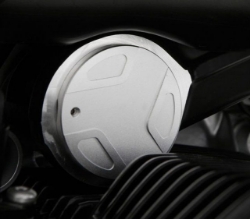 Afbeeldingen van Telelever cover EDGE design | set BMW R1200GS/Adv. -'13 / R1200R -'14 / R1200S - silver Wunderlich