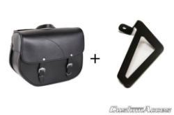 Afbeeldingen van Zadeltas Sant Louis met universele afstandhouders CustomAcces links voor Harley Davidson Sportster 883 IRON