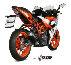 Afbeeldingen van MIVV MK3 Black RVS KTM Duke 125/390 / RC125/390 '17-