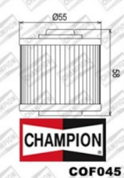 Afbeeldingen van Oliefilter Champion COF045 voor Yamaha