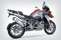 Afbeeldingen van Remus Hexacone EURO3 BMW R1200GS LC '13-'16/ Adventure '14-- titanium Wunderlich