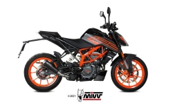 Afbeeldingen van MIVV X-M1 Black RVS KTM Duke 125/ 390 '21-