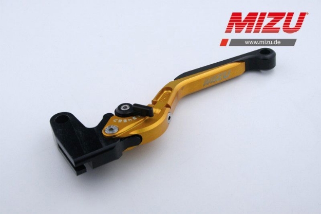 Afbeeldingen van Mizu koppelingshendel diverse Aprilia/ Suzuki/ Yamaha modellen-goud