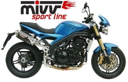 Afbeeldingen van MIVV Oval Classic carbon demperset (big) Triumph Speed Triple 1050 '05-'06