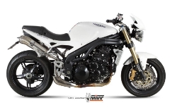Afbeeldingen van MIVV Ghibli RVS demper Triumph Speed Triple 1050 '07-'10
