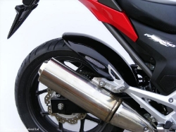 Afbeeldingen van Achterspatbord sport-line zwart met zilver gaas Honda NC700S/X/D / NC750S/X