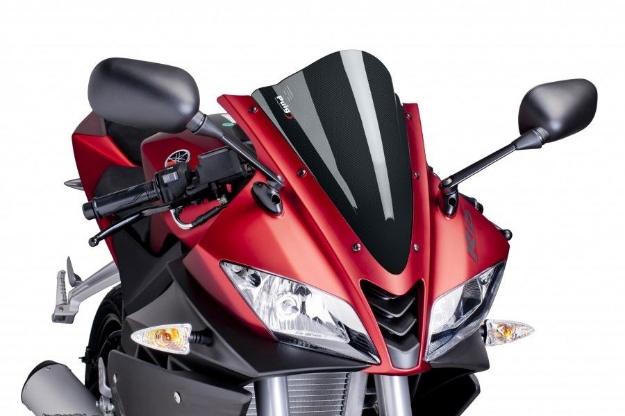 Afbeeldingen van Vervangingsruit Puig Jetstream Yamaha YZF-R125 '08--zwart
