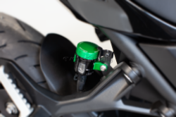 Afbeeldingen van Remvloeistofpotje aluminium met kijkglas 15ml Evotech