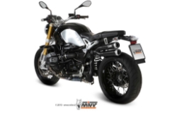 Afbeeldingen van MIVV X-cone Plus RVS dempers zwart High Level BMW R nineT '14-