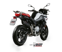 Afbeeldingen van MIVV Suono Steel Black RVS dempers BMW F750/850GS '18-