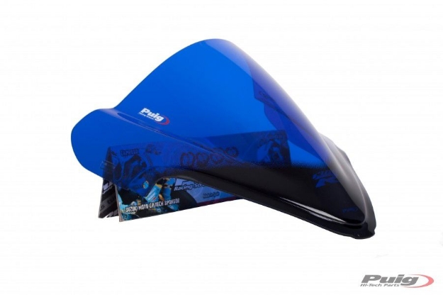 Afbeeldingen van Vervangingsruit Puig Jetstream Suzuki GSXR1300 '08--blauw