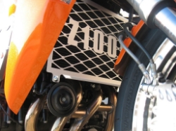 Afbeeldingen van Radiatorcover met logo aluminium Kawasaki Z1000 2008-2009
