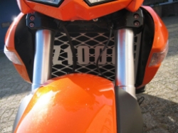 Afbeeldingen van Radiatorcover met logo aluminium Kawasaki Z1000 2008-2009