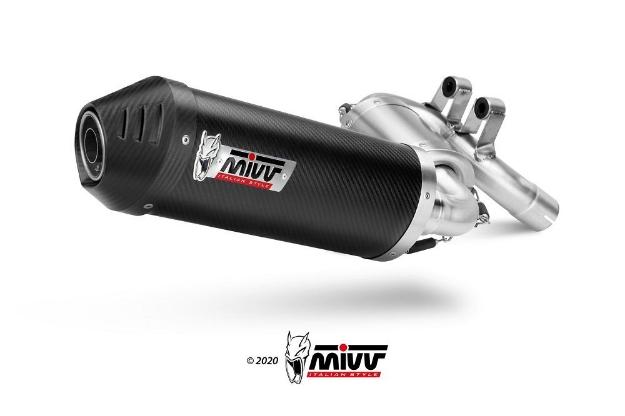 Afbeeldingen van MIVV Oval carbon met carbon end cap BMW F900XR '20-