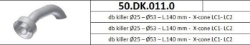 Afbeeldingen van MIVV DB-killer Ø25 - Ø53 - L.140 mm  (X-Cone LC1 - LC2)