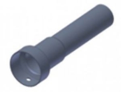 Afbeeldingen van MIVV DB-killer Ø25,5 - Ø40 - L.135mm voor DOUBLE GUN demper