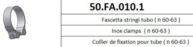 Afbeeldingen van MIVV klem RVS (60-63mm)
