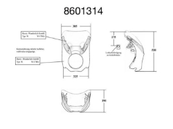 Afbeeldingen van Classic Trophy cockpit fairing BMW R1200R -'14 - unpainted Wunderlich