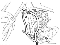 Afbeeldingen van Valbeugel chroom Hepco&Becker Honda CM125 '82-86
