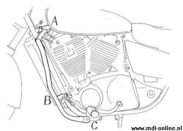 Afbeeldingen van Valbeugel chroom Hepco&Becker Honda VT1100C2 '95-00