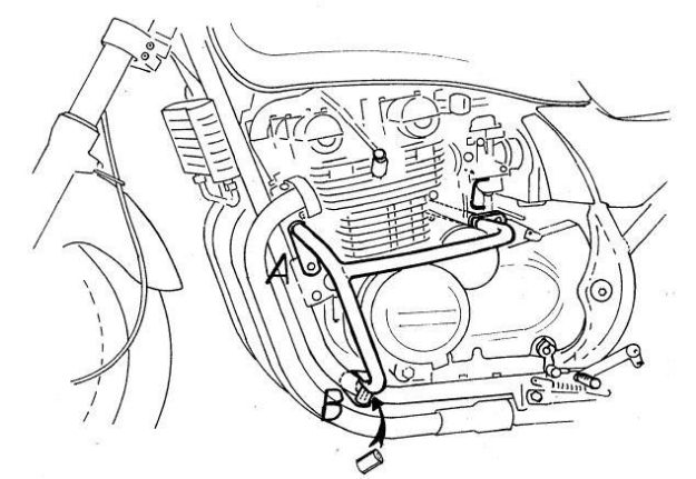 Afbeeldingen van Valbeugel chroom Hepco&Becker Kawasaki ZEPHYR 550 '91-99