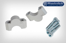 Afbeeldingen van Handlebar riser for Models without BMW Navigation System 25mm BMW R1200R(S) LC - silver Wunderlich
