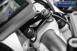 Afbeeldingen van Handlebar riser for Models with BMW Navigation System BMW R1200R(S) LC - silver Wunderlich