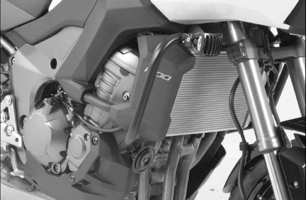 Afbeeldingen van Valbeugel zwart Hepco&Becker voor Kawasaki Versys 1000 '12-'14