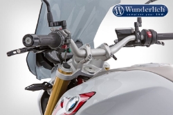 Afbeeldingen van Handlebar riser ERGO+ BMW R1200R LC - silver Wunderlich