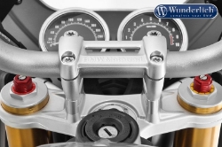 Afbeeldingen van Handlebar riser BMW K1600B/ Grand America/ R NineT modellen - silver Wunderlich