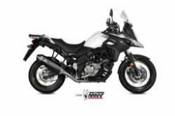 Afbeeldingen van MIVV Speed Edge black steel RVS demper Suzuki DL650 '17-