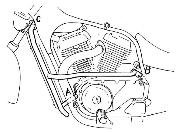 Afbeeldingen van Valbeugel chroom Hepco&Becker Suzuki VS800GL/GPL Intruder '86-00