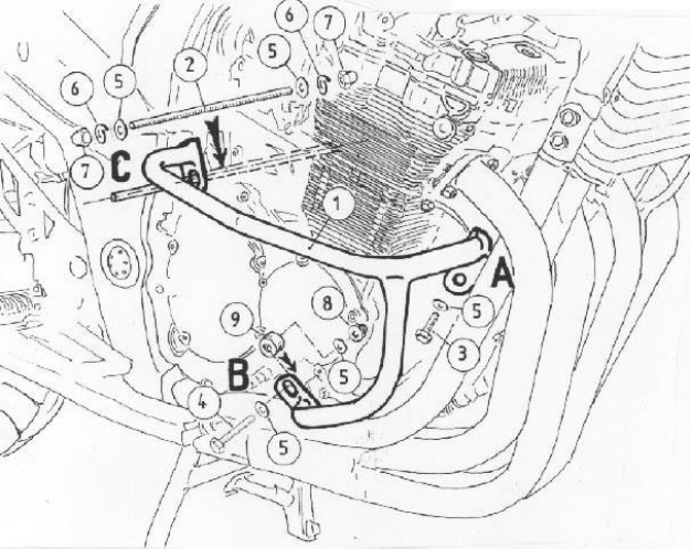 Afbeeldingen van Valbeugel zwart Hepco&Becker Suzuki GSF650N/S BANDIT '07-08