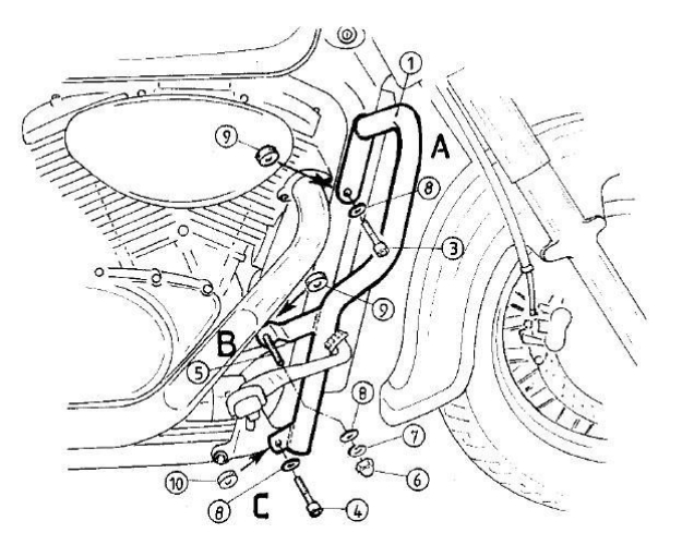 Afbeeldingen van Valbeugel chroom Hepco&Becker Suzuki VL800 INTRUDER '01-05