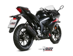 Afbeeldingen van MIVV Suono Steel Black RVS demper Suzuki GSX-R125 / GSX-S125 '17-