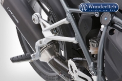 Afbeeldingen van Passenger footrest lowering kit BMW R1200R(S) LC/R NineT modellen - silver Wunderlich