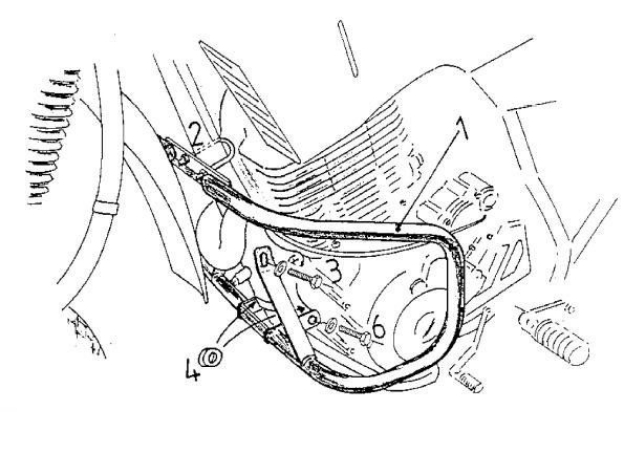 Afbeeldingen van Valbeugel zwart Hepco&Becker voor Yamaha XT600E/K '90-'94