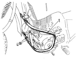Afbeeldingen van Valbeugel zwart Hepco&Becker voor Yamaha XT600E/K '95-03