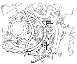 Afbeeldingen van Valbeugel zwart Hepco&Becker Yamaha TDM900 '02-13