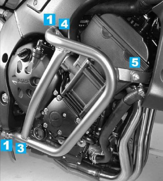 Afbeeldingen van Valbeugel zwart Hepco&Becker Yamaha FZ1/Fazer '06-15