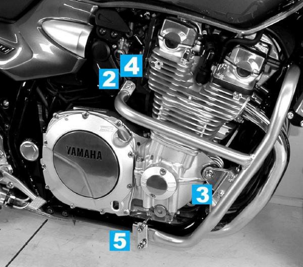 Afbeeldingen van Valbeugel chroom Hepco&Becker Yamaha XJR1300 '07-14