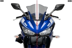 Afbeeldingen van Side Spoiler Downforce Sport Puig voor de Yamaha R3 '15-18 zwart
